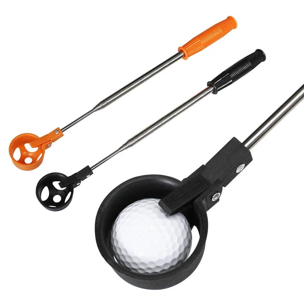 Telescopic Golf Ball Retriever | Stainless Steel Shaft & Scoop Head - The Sweet Spot