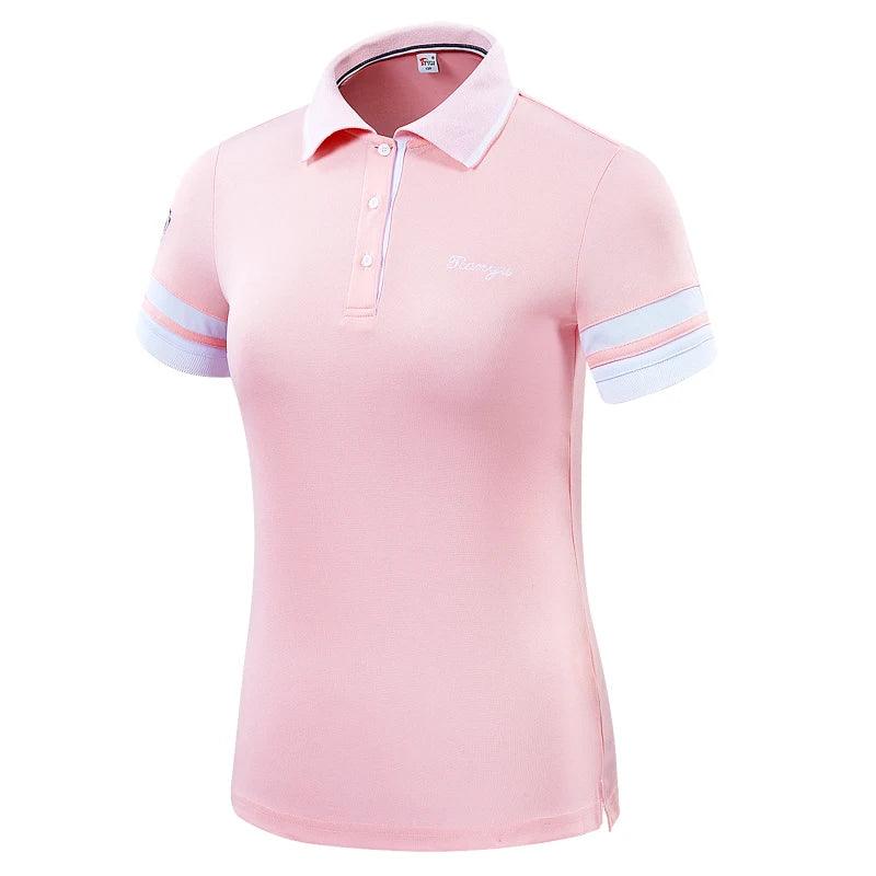 Women Golf Clothing Short-Sleeved Breathable Tops Quick-Dry Slim - The Sweet Spot