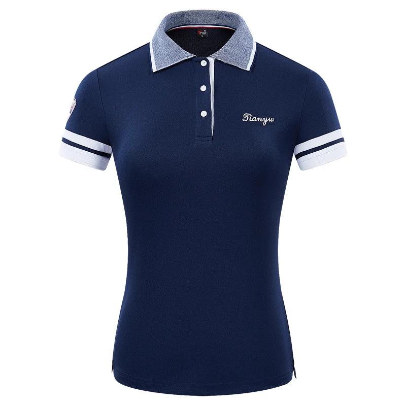 Women Golf Clothing Short-Sleeved Breathable Tops Quick-Dry Slim - The Sweet Spot