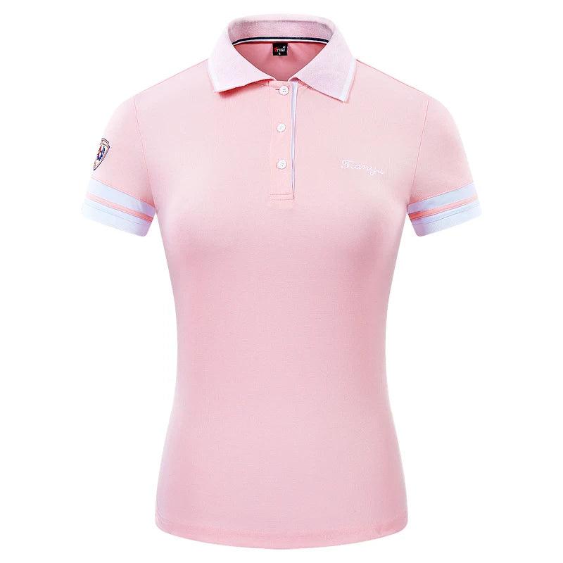 Women Golf Clothing Short-Sleeved Breathable Tops Quick-Dry Slim - The Sweet Spot