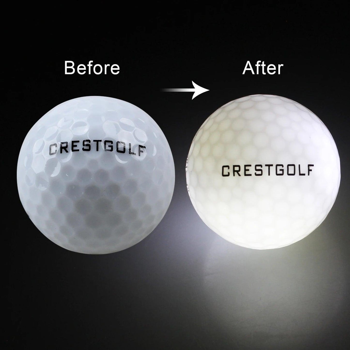 LED Light-Up Balls for Night Golf (10-Pack) - The Sweet Spot