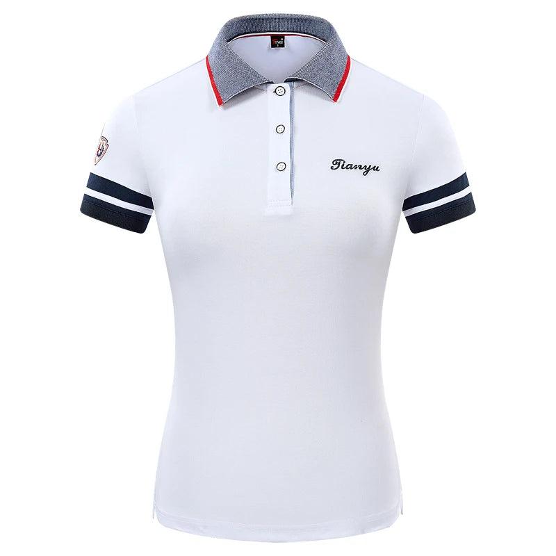 Women Golf Clothing Short-Sleeved Breathable Tops Quick-Dry Slim - The Sweet Spot